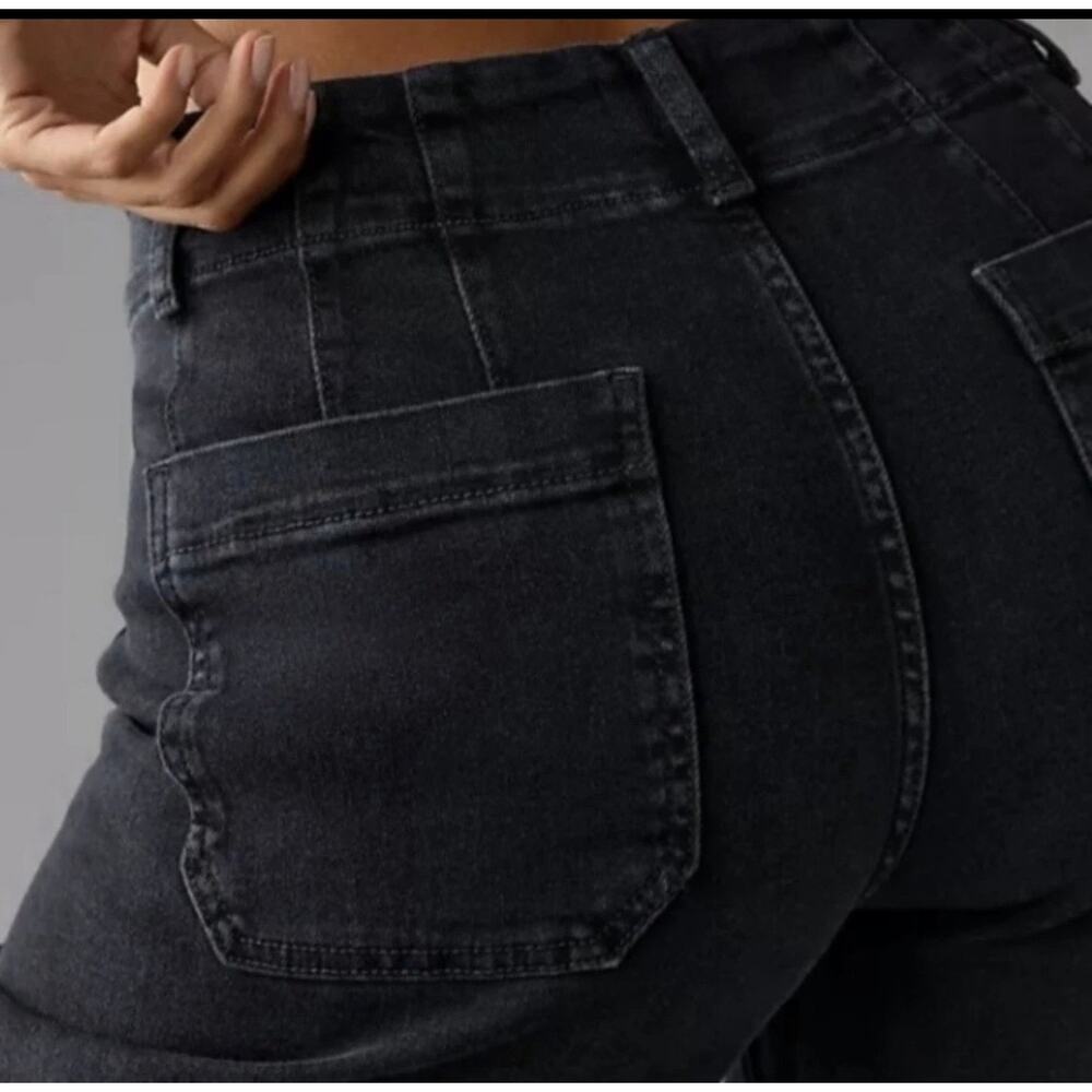 Anthropologie Pilcro The Skipper Cropped High Rise Wide Leg Jeans - Picture 3 of 11